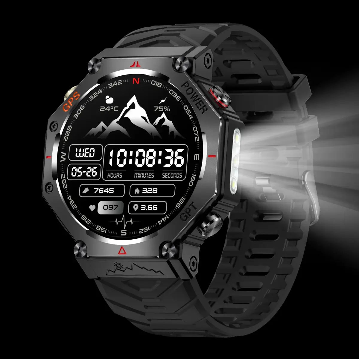 smartwatch for men with flashlight